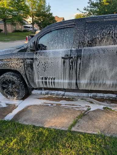 Toyota Tundra driver side view pre soak